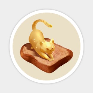 Butter Cat on Toast Magnet